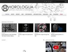 Tablet Screenshot of horologija.com